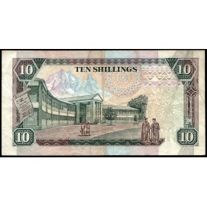 Kenya. 10 Shillings 1989