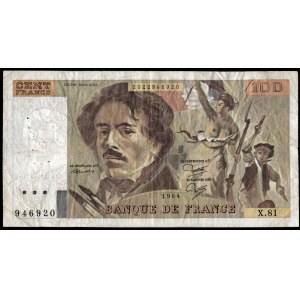 France. 100 Francs 1984