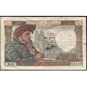 France. 50 Francs 1941