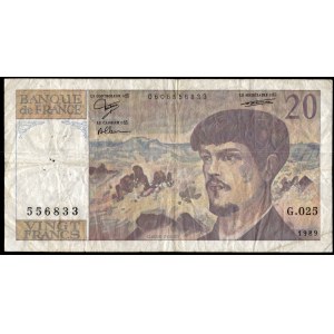 France. 20 Francs 1989