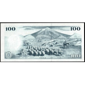 Islande. 100 couronnes 1965