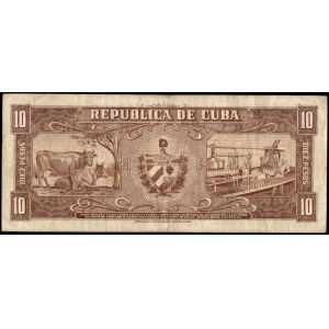 Cuba. 10 Pesos 1956