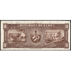 Cuba. 10 Pesos 1958