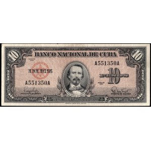 Cuba. 10 Pesos 1960