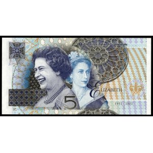 Scotland. 5 Pounds 1952-2002 Jubilee