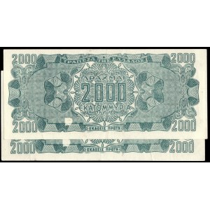 Greece. 2000 Drachmai 1944 Both 220697 (Fake?)