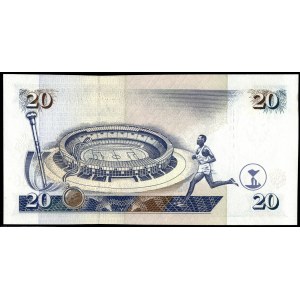 Kenya. 20 Shillings 1997 Low S/N 458