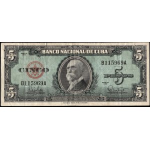 Cuba. 5 Pesos 1960