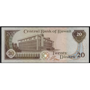 Kuwait. 20 Dinars 1986 Cancelled Contraband Note