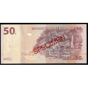 Congo. 50 Francs 2007 Specimen
