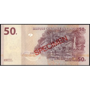 Congo. 50 Francs 2007 Specimen