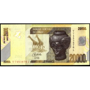 Congo. 20000 Francs 2022