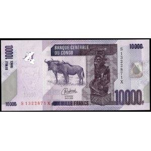 Congo. 10000 Francs 2022