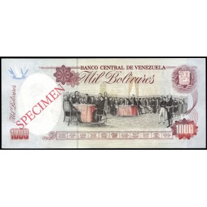 Venezuela. 1000 Bolivares 1992 Specimen