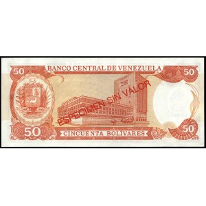 Venezuela. 50 Bolivares 1998 Specimen