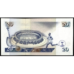 Kenya. 20 Shillings 1997 Low S/N 473