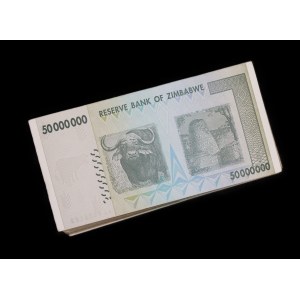 Zimbabwe. 50 Million Dollars 2008 Bundle x 100