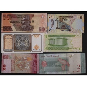 World. 6 Mixed Banknotes