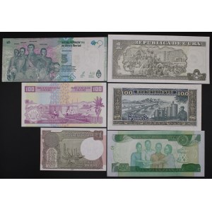 World. 6 Mixed Banknotes