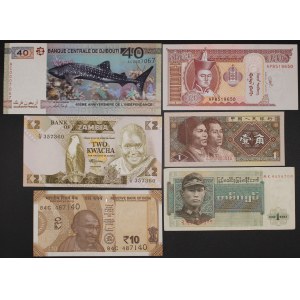 World. 6 Mixed Banknotes