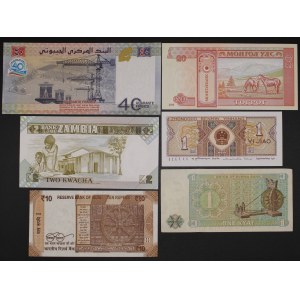 World. 6 Mixed Banknotes