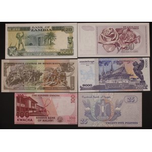 World. 6 Mixed Banknotes