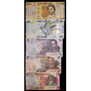 Sierra Leone. Set of 1,2,5,10 & 20 Leones 2022