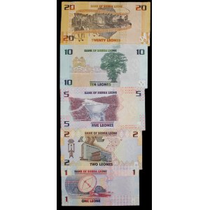Sierra Leone. Set of 1,2,5,10 & 20 Leones 2022