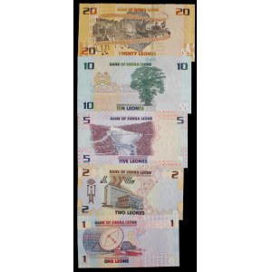 Sierra Leone. Set of 1,2,5,10 & 20 Leones 2022