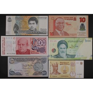 World. 6 Mixed Banknotes