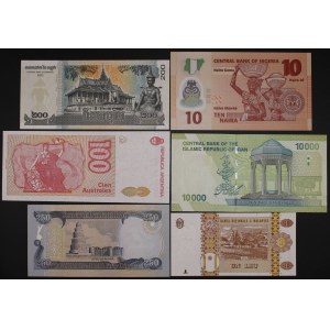 World. 6 Mixed Banknotes