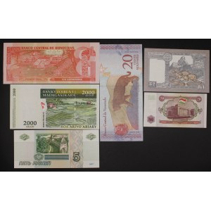 World. 6 Mixed Banknotes