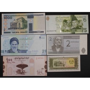 World. 6 Mixed Banknotes