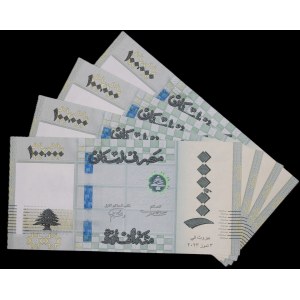 Lebanon. 4 Pcs of 100000 Livres 2023