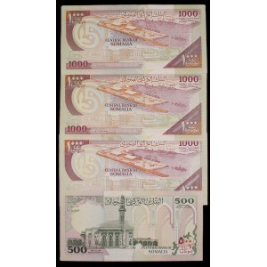 Somalia. 4 Banknoten 1990-1996