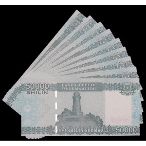 Somalie. 9 pièces de 50000 Shillings 2010