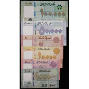 Lebanon. Set 1000 5000 10000 20000 50000 100000 Livres 2019