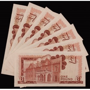 Gibraltar. 7 Pcs of 1 Pound 1988