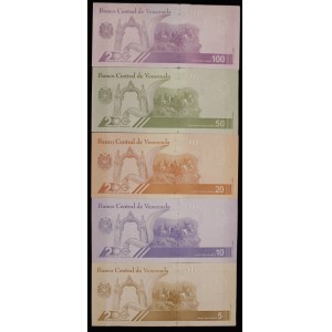 Venezuela. Set 5 10 20 50 100 BsD 2023