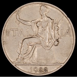 Italy. 1 Lira 1922 Rome
