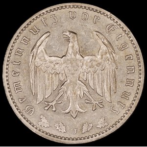 Germany. Third Reich 1 Reichsmark 1934 J Hamburg
