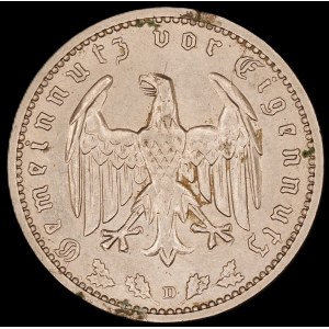 Germany. Third Reich 1 Reichsmark 1934 D Munich