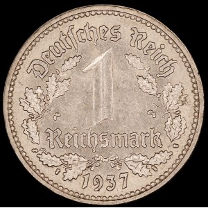 Germany. Third Reich 1 Reichsmark 1937 D Munich