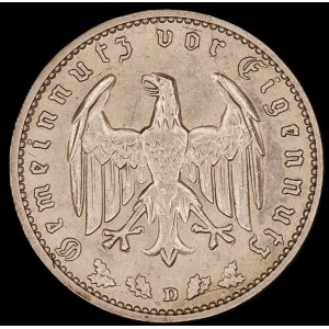 Germany. Third Reich 1 Reichsmark 1937 D Munich