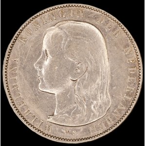 Netherlands. 1 Gulden 1892 Silver