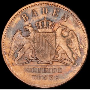 Germany. Baden 1 Kreuzer 1860