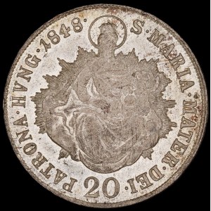 Hungary. 20 Kreuzer 1848 B Kremnica Silver