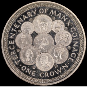 Isle of Man. 1 Crown 1979 Coinage Silver