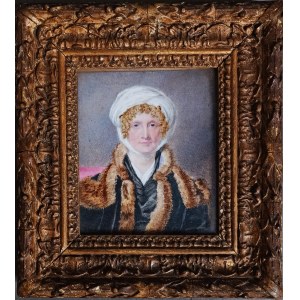 Artist unknown, Portrait of a woman (miniature)