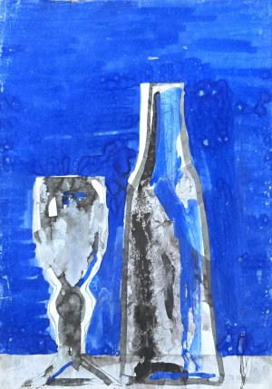 Tadeusz Brudzyński (1956-1996), Karafka i kieliszek, 1989